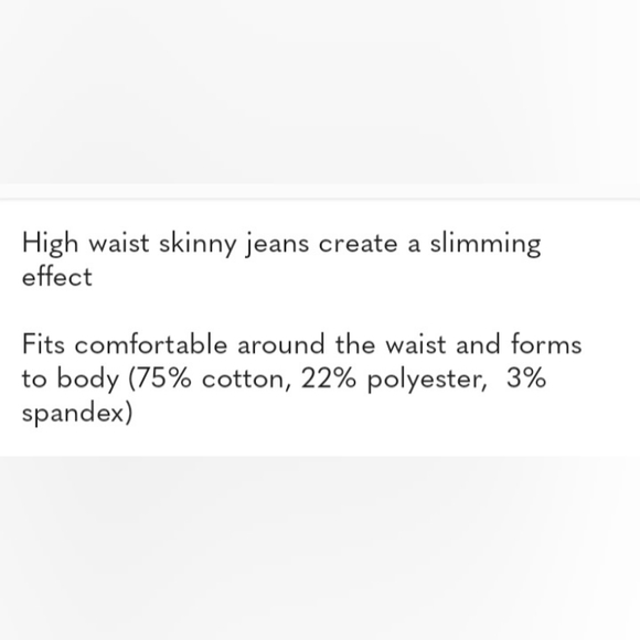 NWT High Waist Mid Washed Skinny Jeans (7 - 15) 🩷LIVE show item - Picture 4 of 4